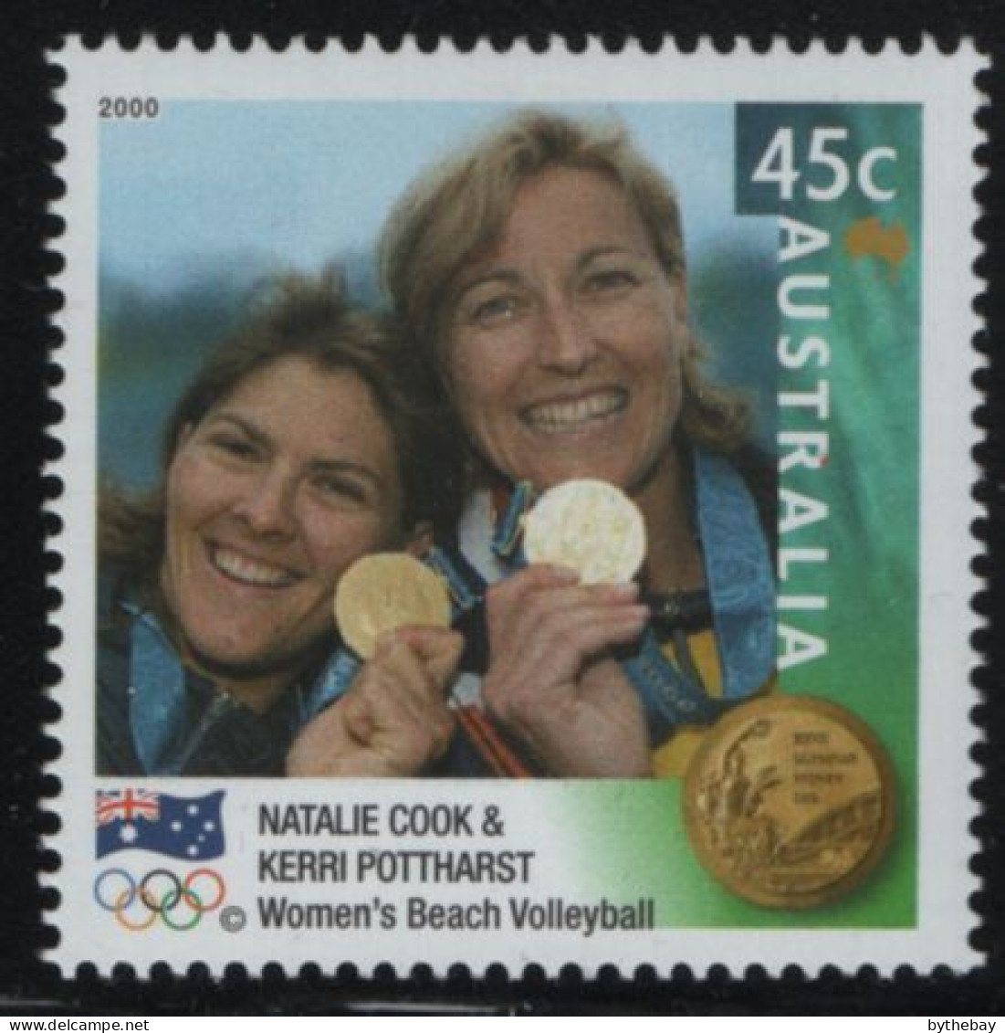 Australia 2000 MNH Sc 1901 45c Natalie Cook, Kerri Pottharst Gold Medalist - Ongebruikt