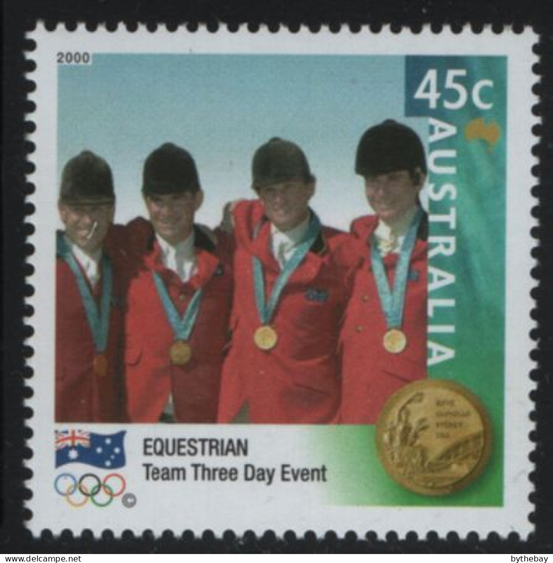 Australia 2000 MNH Sc 1894 45c Team Equestrian 3 Day Event Gold Medalist - Ongebruikt