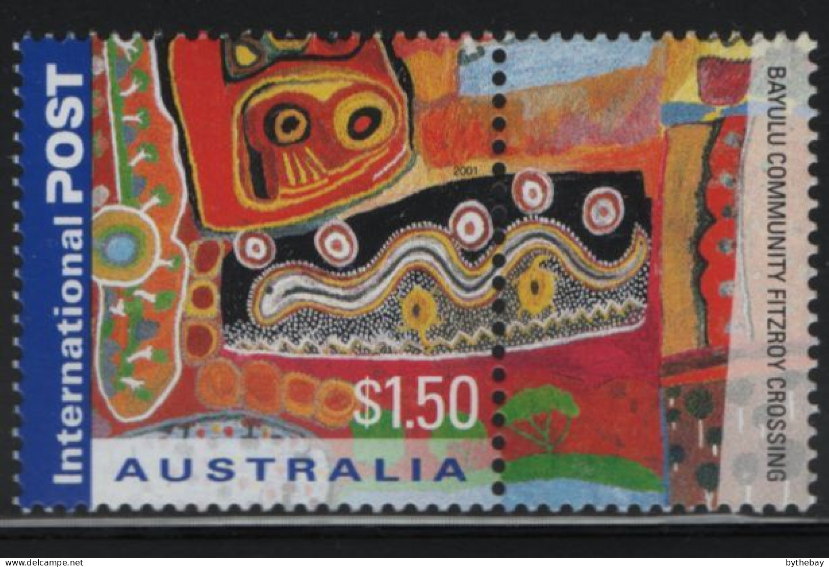 Australia 2001 MNH Sc 1959 $1.50 Bayulu Banner + Label - Mint Stamps