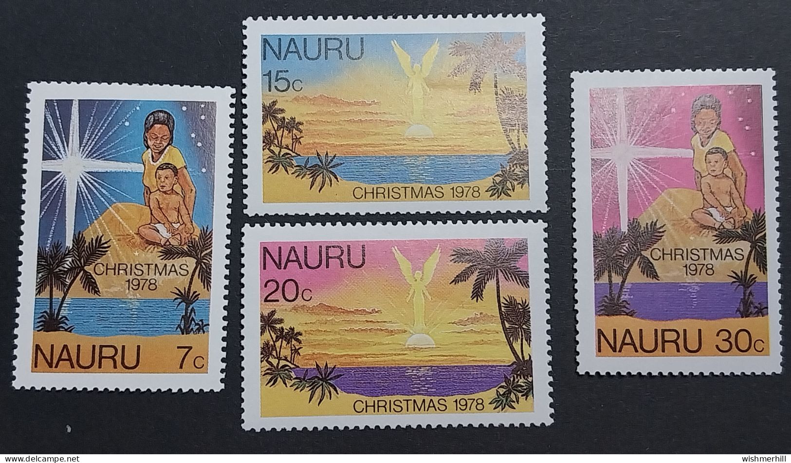 Nauru, Série Complète YT 177/180 Neuve **, Noel. Cote 1.80 € - Nauru