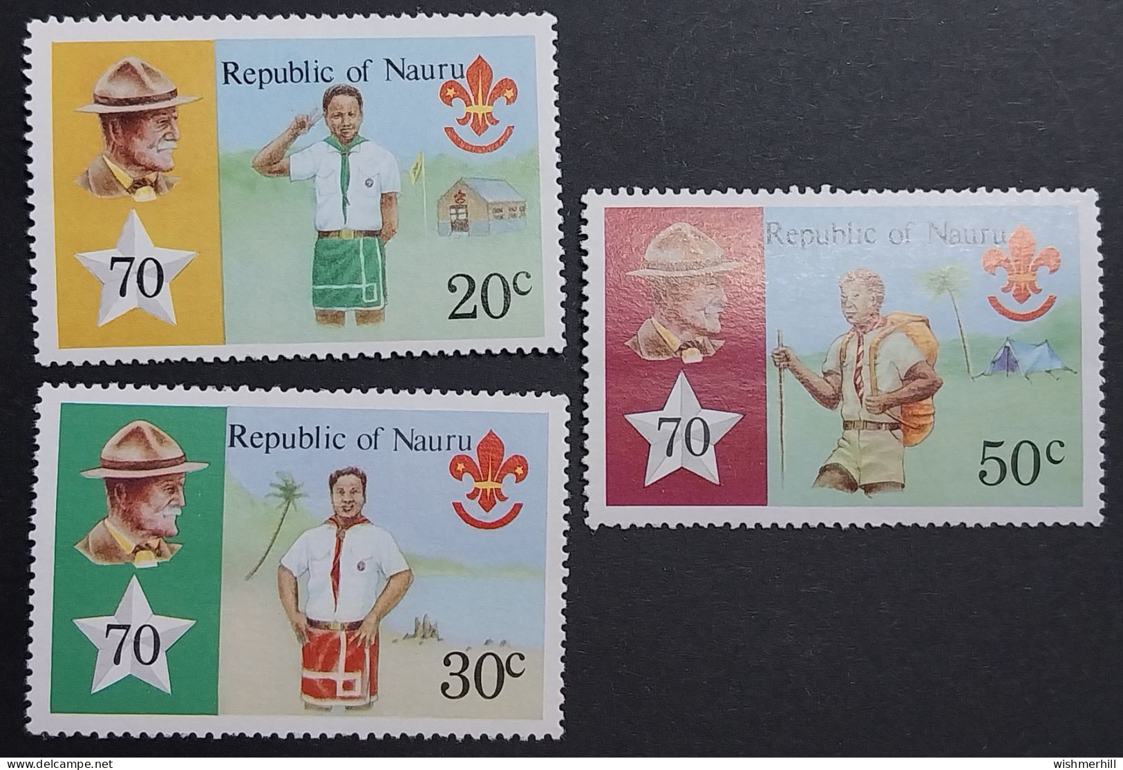 Nauru, Série Complète YT 181/183 Neuve **, Scoutisme. Cote 2.50 € - Nauru