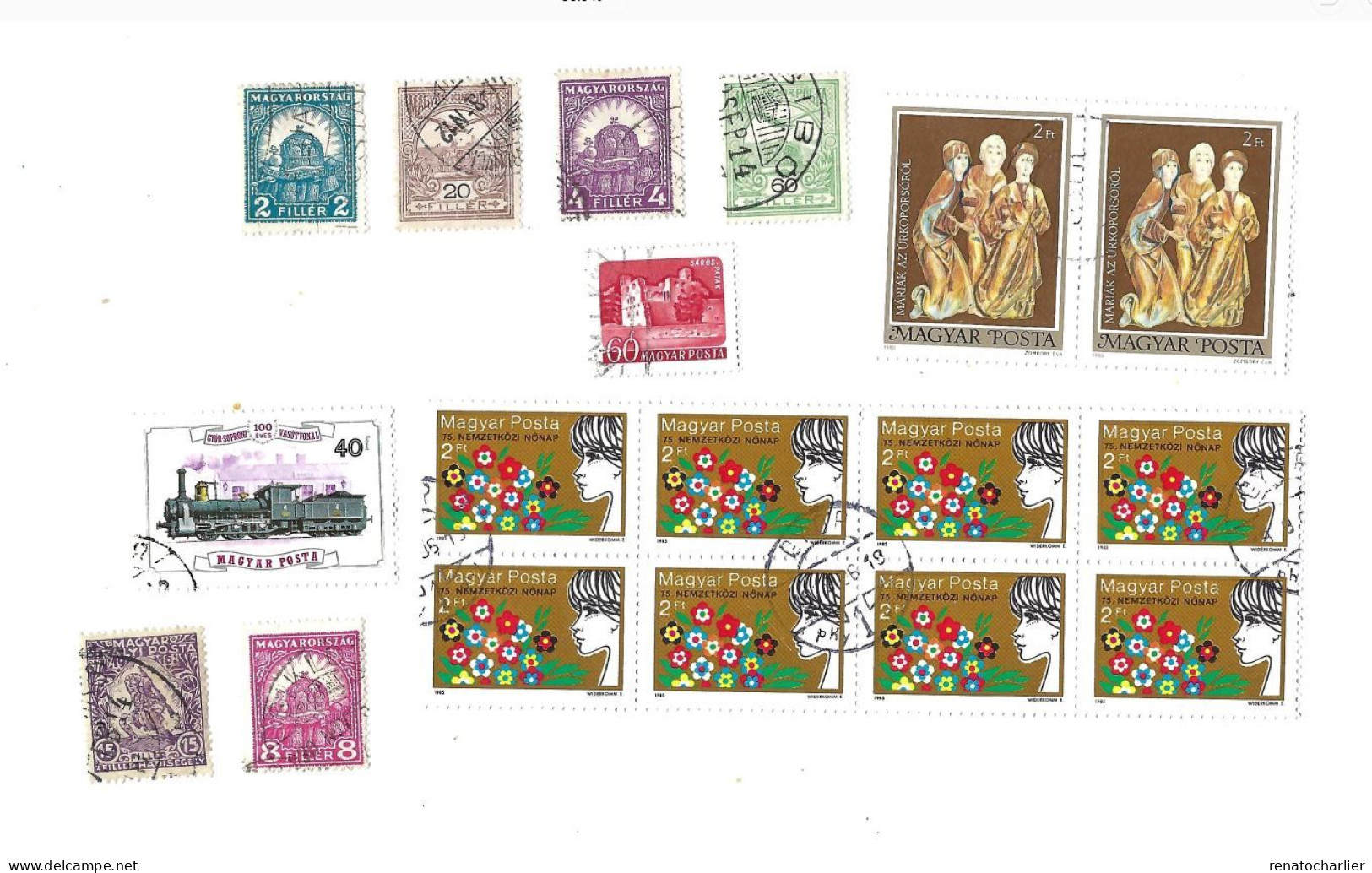 Collection De 105 Timbres  Oblitérés. - Collections