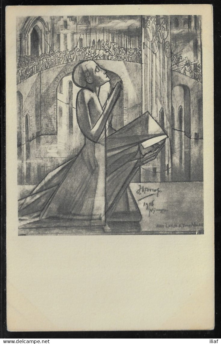 Netherlands. Jan Toorop - Dutch-Indonesian Painter. Stations Of The Cross Meditation–Kruisweg-Mediatie. Artist Postcard - Toorop, Jan