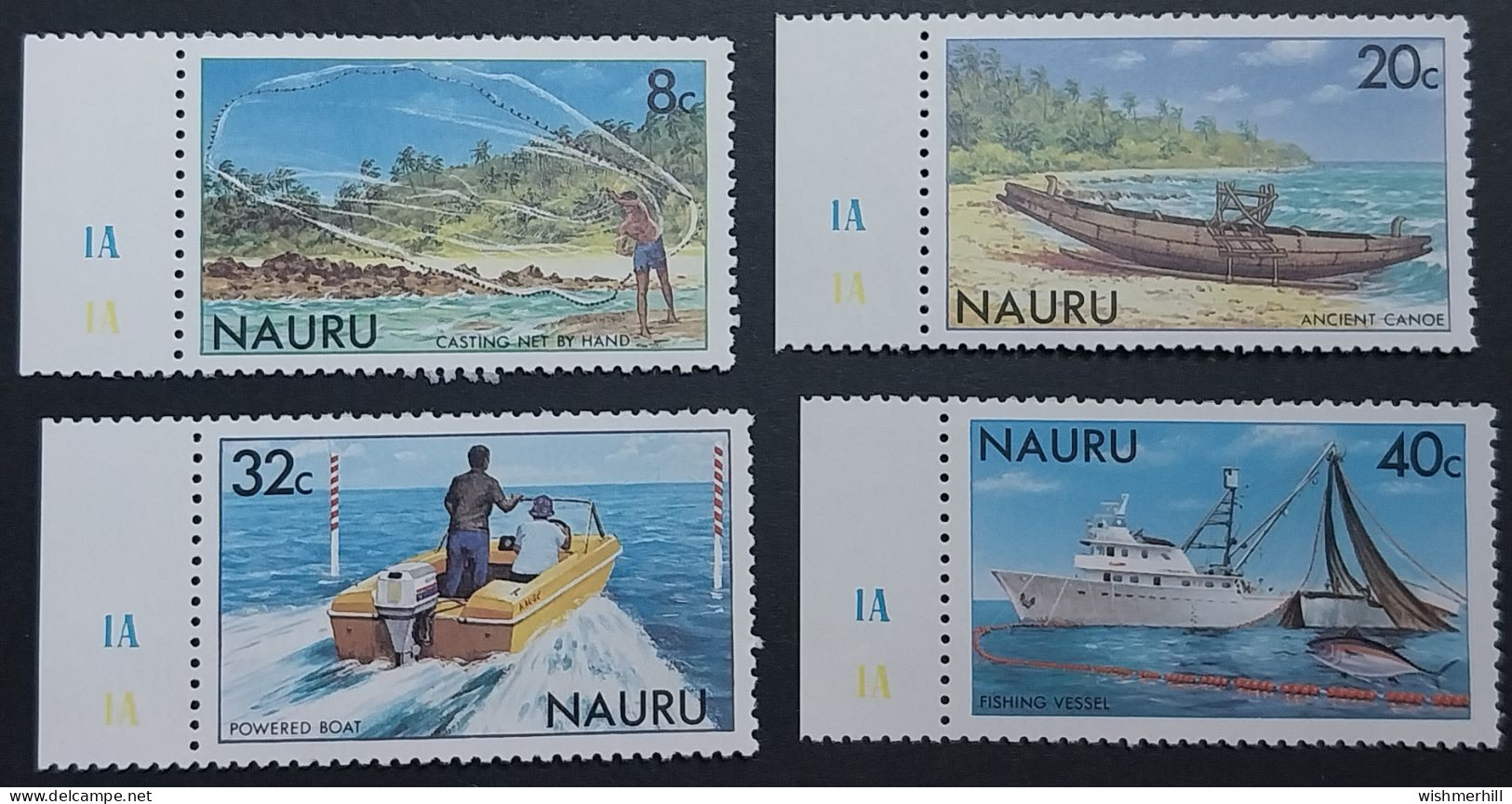 Nauru, Série Complète YT 224/227 Neuve **, Pêche. Cote 2.5 € - Nauru