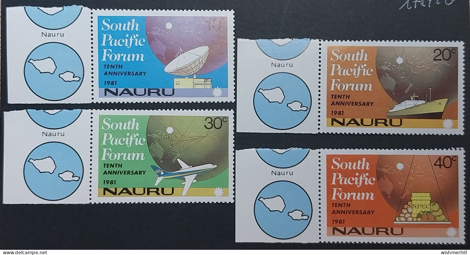 Nauru, Série Complète YT 237/240 Neuve **, Forum Du Pacifique Sud. Cote 3 € - Nauru