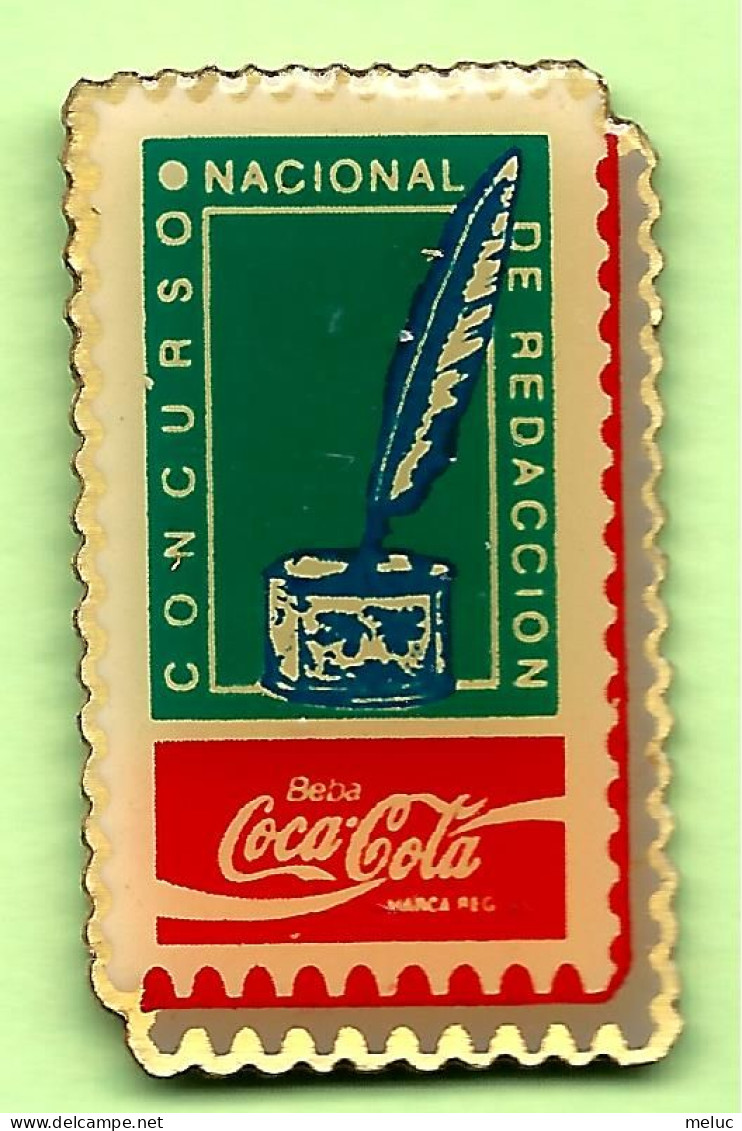 Pin's Coca-Cola Concours National De Rédaction (Format Timbre) - 9T21 - Coca-Cola