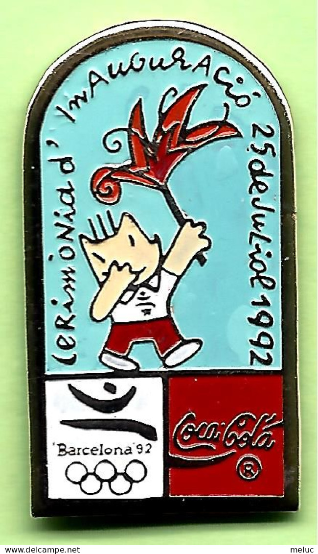 Pin's Coca-Cola Mascotte Cobi Inauguration JO Jeux Olympiques Barcelone 1992 - 1U13 - Coca-Cola