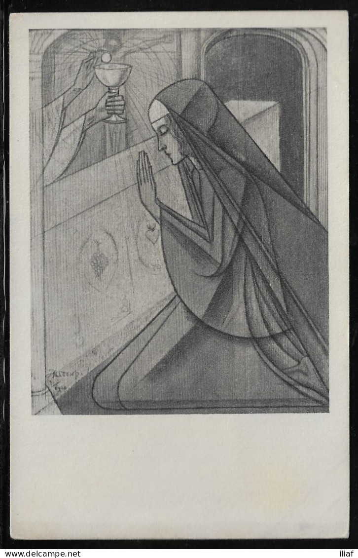 Netherlands. Jan Toorop - Dutch-Indonesian Painter. Eucharist 2 –Eucharistie 2. Artist Postcard - Toorop, Jan