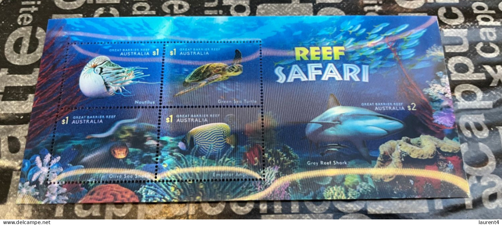 (folder 3-2-2024) Australia Post - 3-D Reef Safari (with Very Scarce 3-D Stamp Mini-sheet) - Presentation Packs