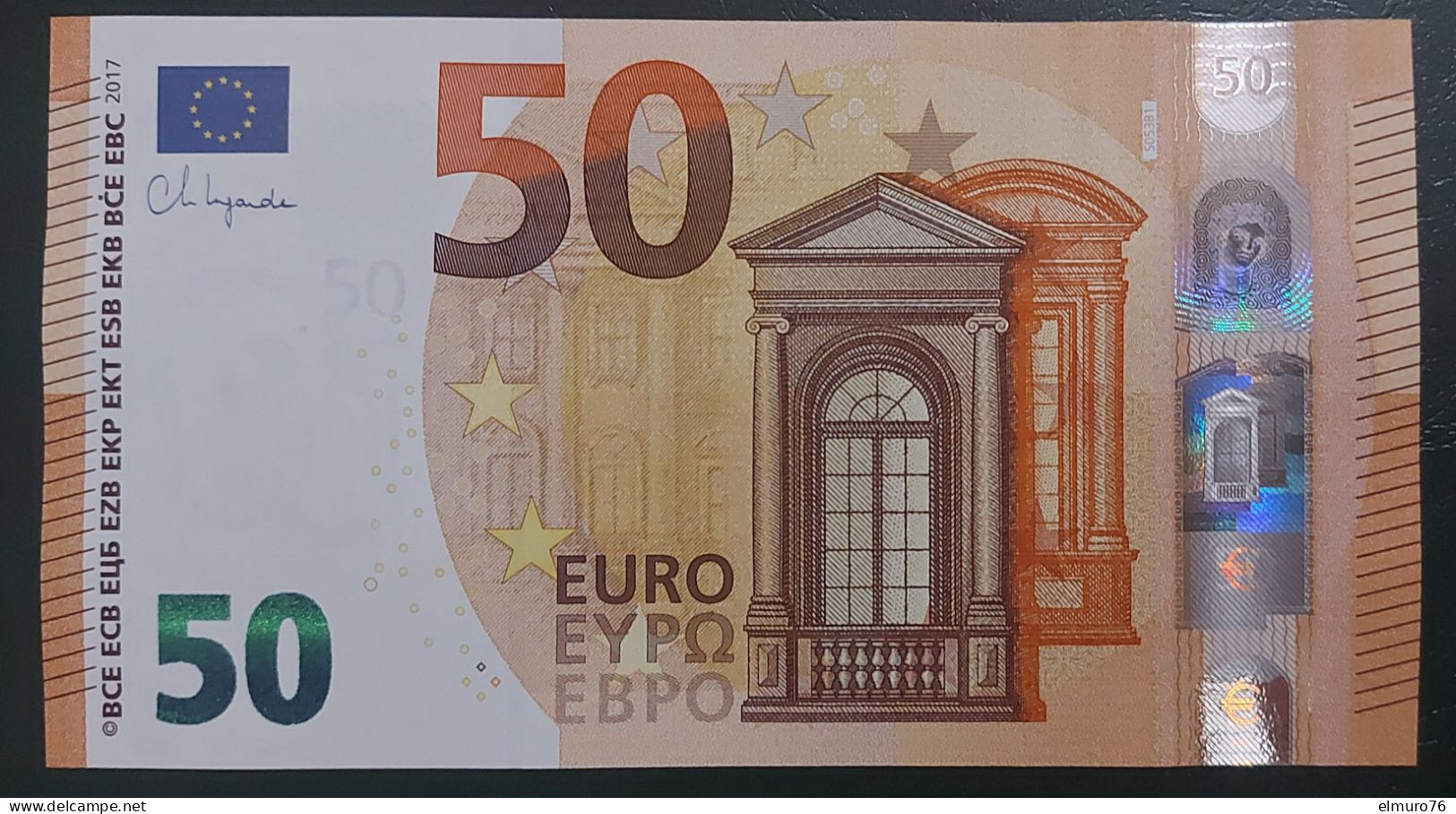 50 EURO S053B1 Italy Serie SM Ch 01 Lagarde Perfect UNC - 50 Euro