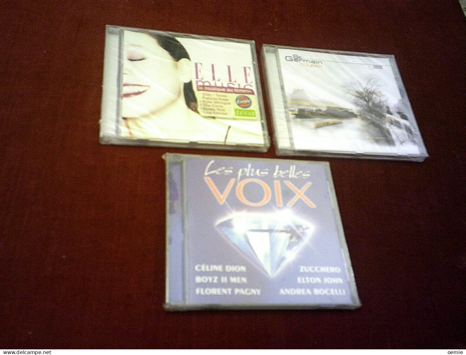 COLLECTION DE  3CD ALBUM DE VARIOUS ARTISTES ° ELLE MUSIC  + ST GERMAIN TOURIST + LES PLUS BELLES VOIX - Compilations