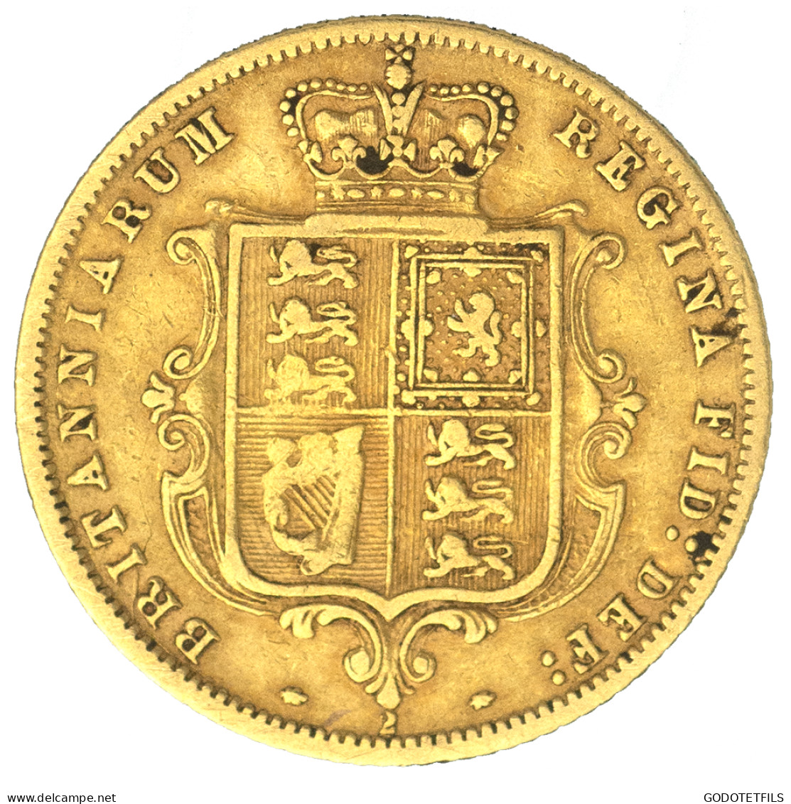 Royaume-Uni-Demi-Souverain Victoria  1874 Londres - 1/2 Sovereign