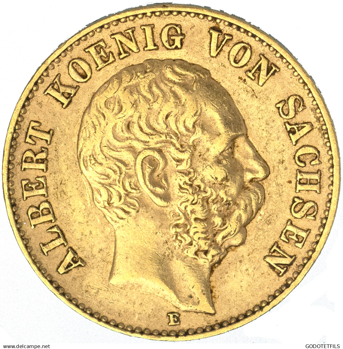 Allemagne-Royaume De Saxe 20 Marks Albert Ier 1894 Dresde - 5, 10 & 20 Mark Gold