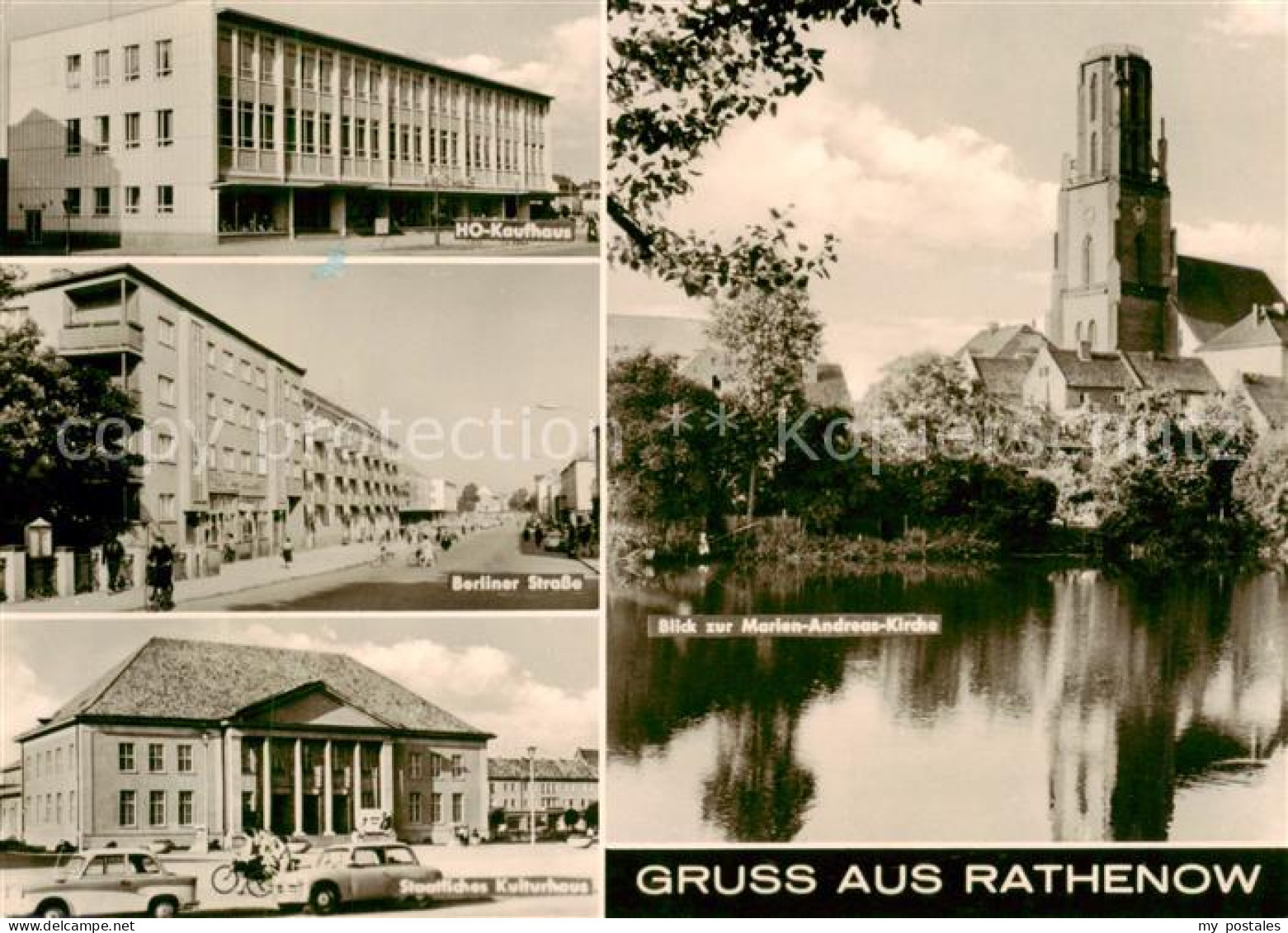 73874267 Rathenow HO Kaufhaus Berliner Strasse Staatl Kulturhaus Marien Andreas  - Rathenow