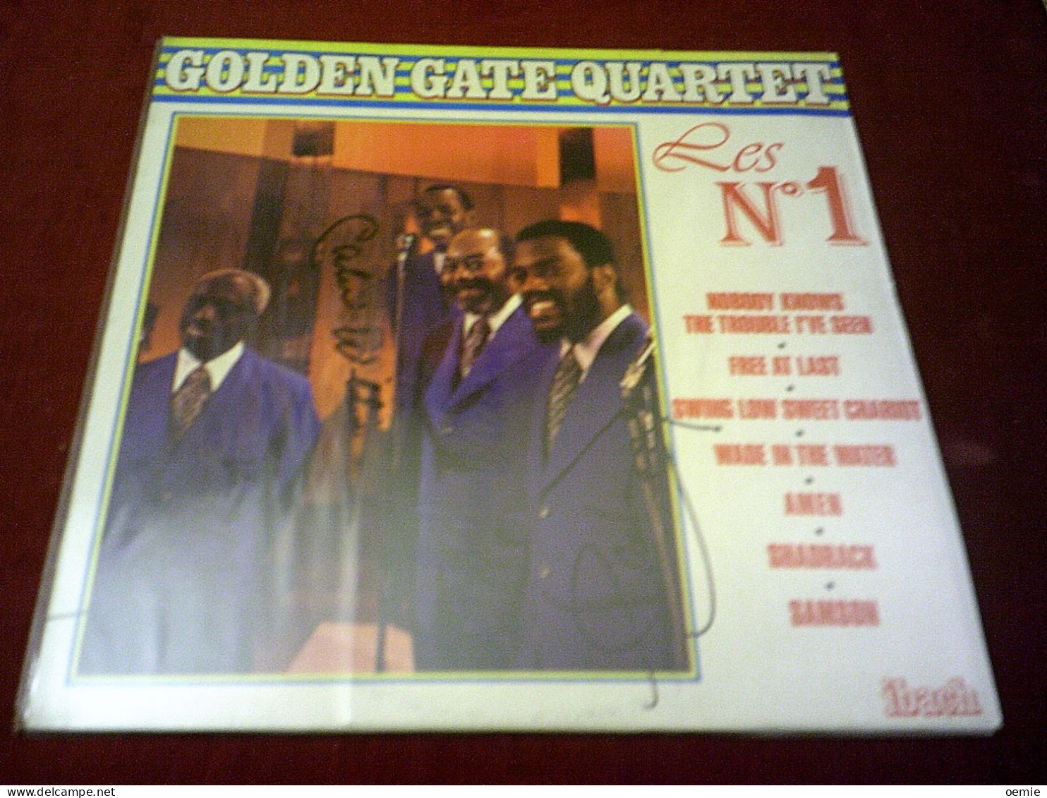 GOLDEN GATE  QUARTET  / LES N° 1   AVEC AUTOGRAPHE SUR LA POCHETTE + 1 PROGRAME DEDICASSE DES 4 - Soul - R&B