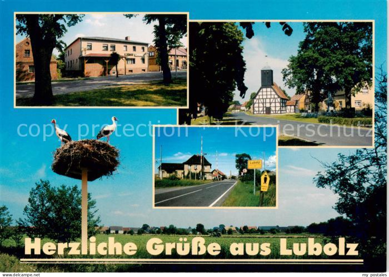 73840250 Lubolz Gasthaus Zur Linde Fachwerkhaus Ortseingang Storchennest Lubolz - Luebben (Spreewald)