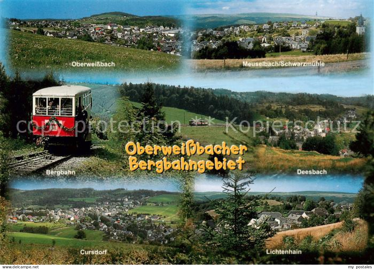 73840236 Oberweissbach Meuselbach Schwarzmuehle Bergbahn Deesbach Cursdorf Licht - Oberweissbach