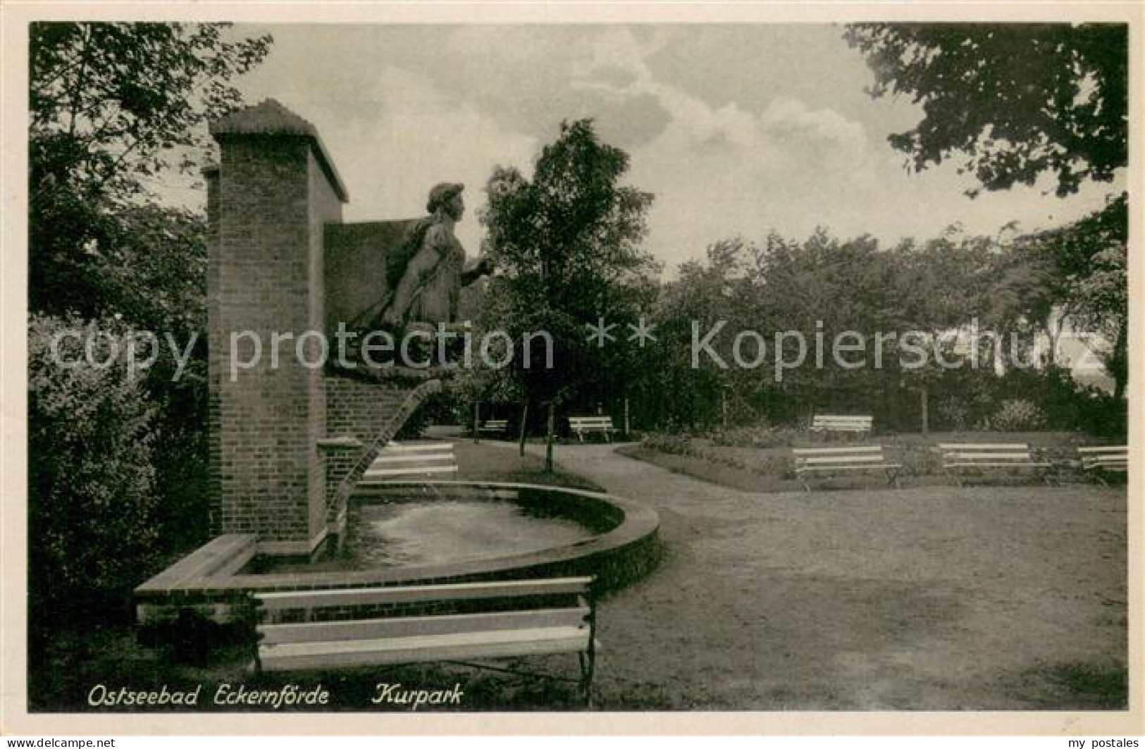 73767951 Eckernfoerde Ostseebad Kurpark Brunnen  - Eckernförde