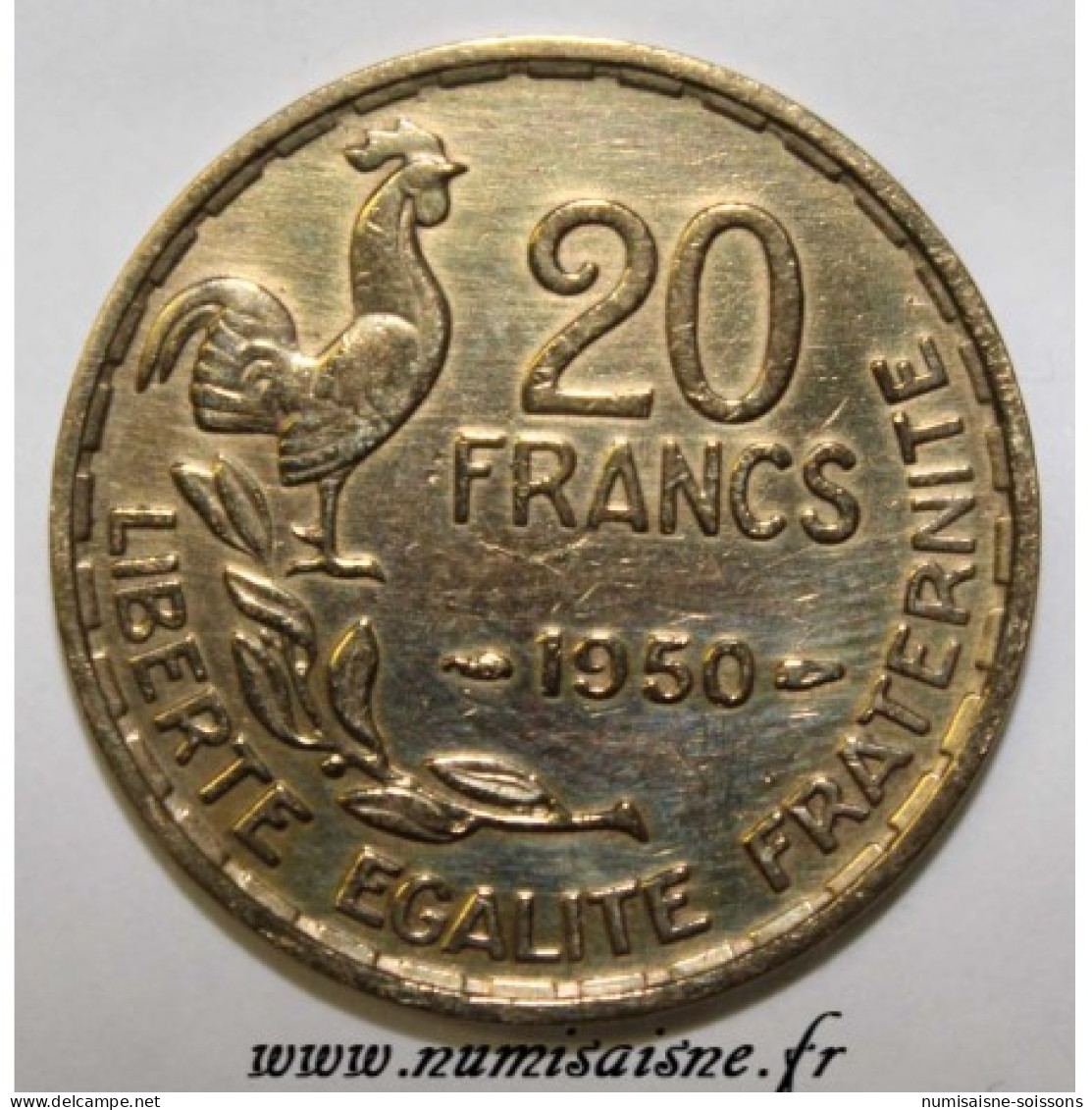 GADOURY 865 - 20 FRANCS 1950 - TYPE G.GUIRAUD - 3 PLUMES - KM 917 - TTB - 20 Francs