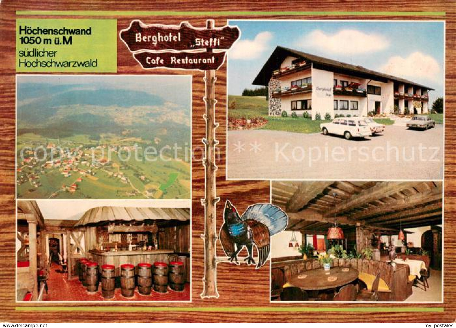 73767629 Hoechenschwand Fliegeraufnahme Berghotel Steffi Cafe Restaurant Bar Gas - Hoechenschwand