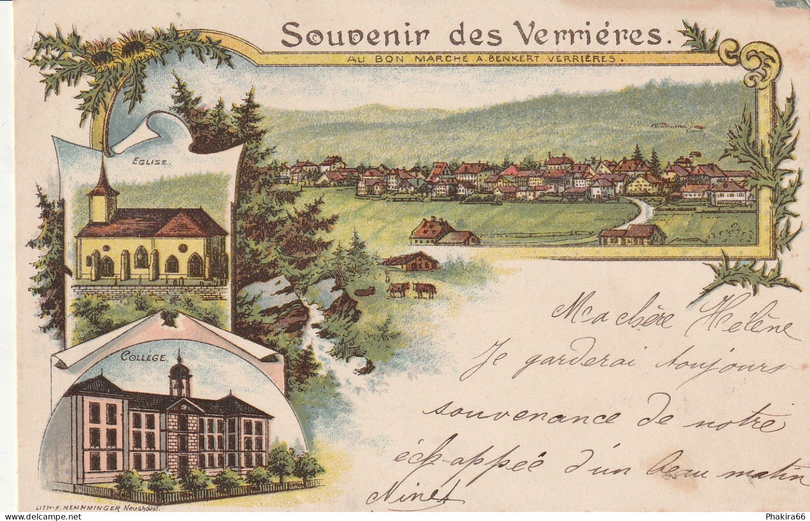 SOUVENIR LES VERRIERES - Les Verrières