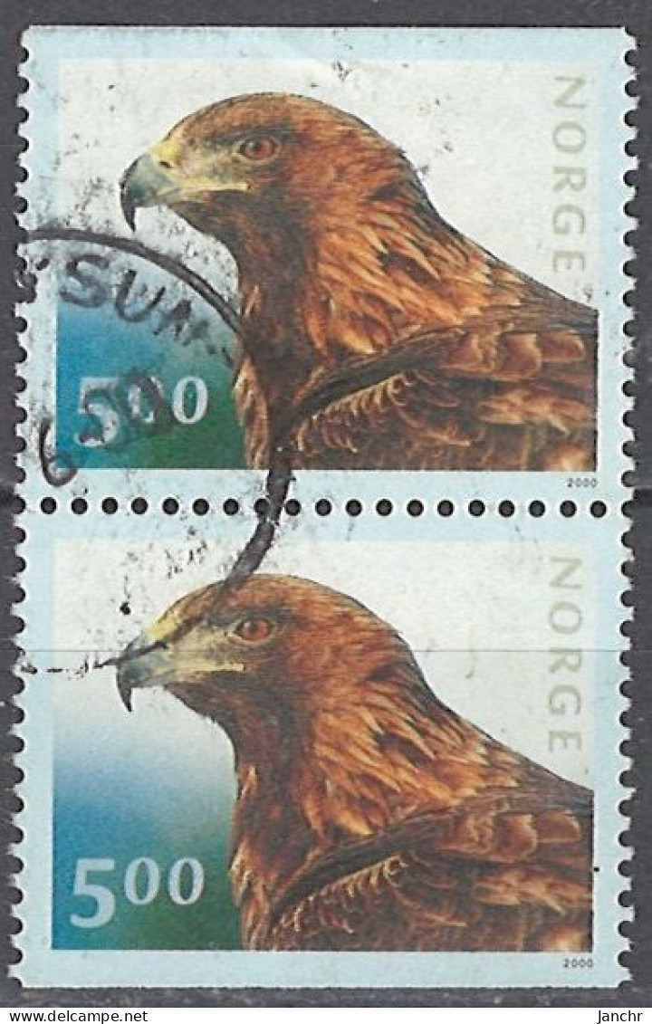 Norwegen Norway 2000. Mi.Nr. 1346 Do/Du Pair, Used O - Oblitérés