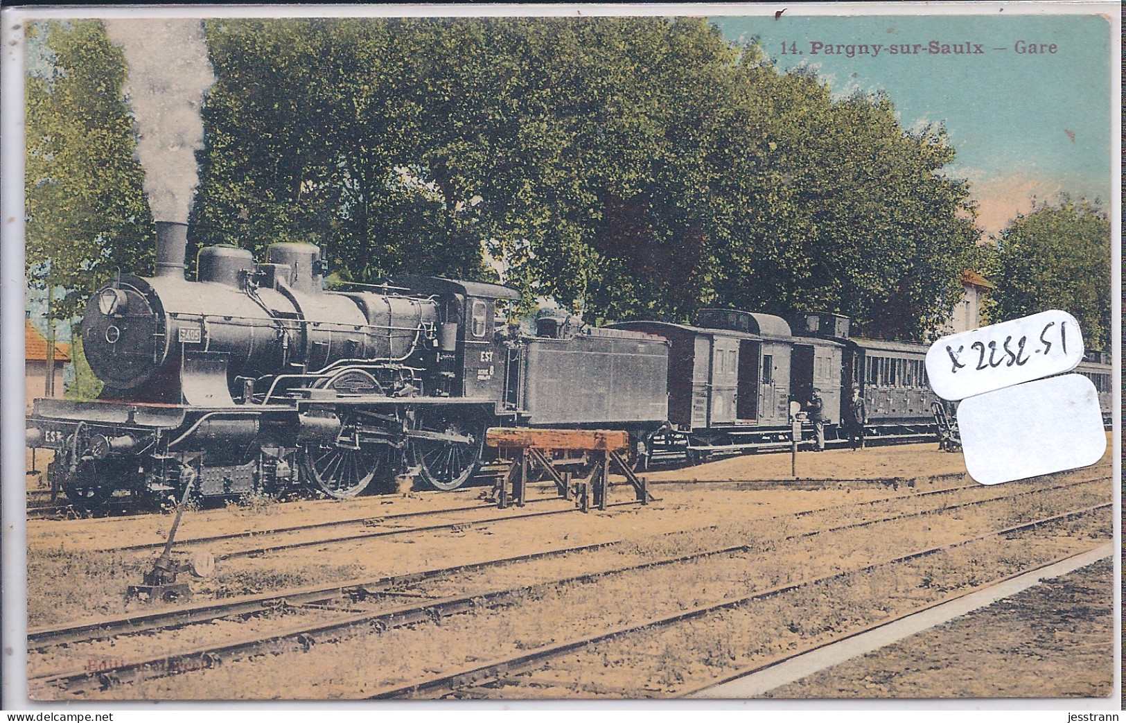 PARGNY-SUR-SAULX- LA GARE- LE TRAIN - Pargny Sur Saulx