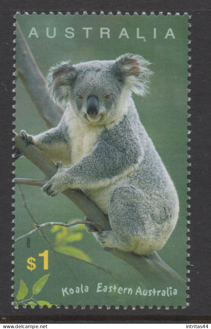 AUSTRALIA 2004 IMPRESSIONS." AUSTRALIAN WILDLIFE AND HERITAGE " $1.00 KOALA AND PENGUIN  MNH - Mint Stamps