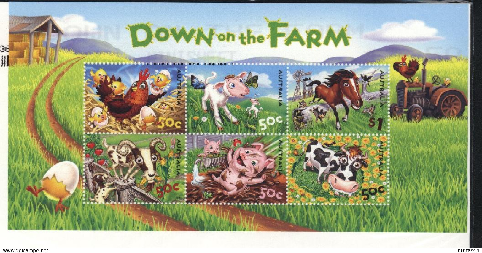 AUSTRALIA 2005 STAMP COLLECTING MONTH  " DOWN ON THE FARM  " SHEET  MNH - Hojas Bloque