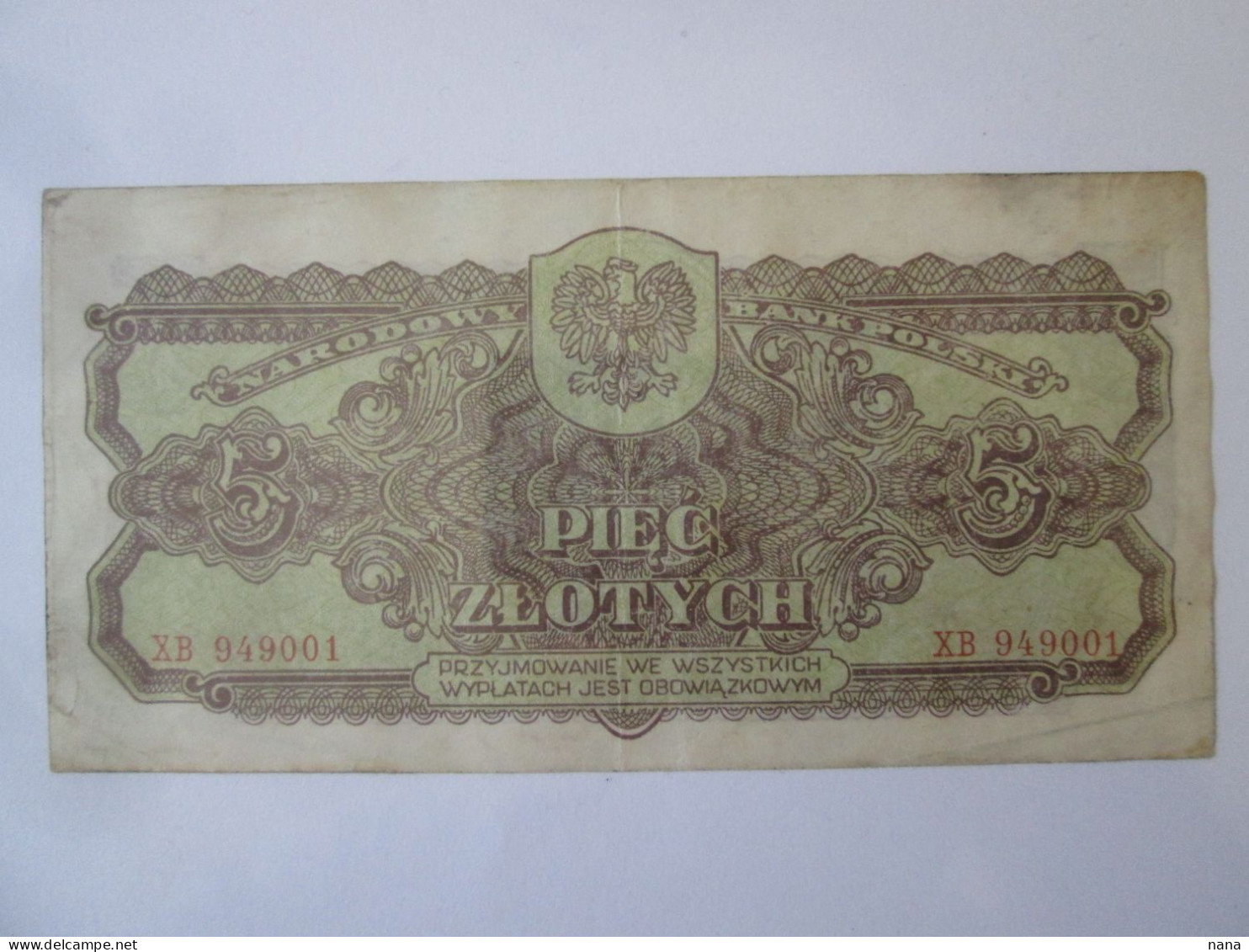 Poland 5 Zlotych 1944 Banknote Red Army Series:949001 - Pologne