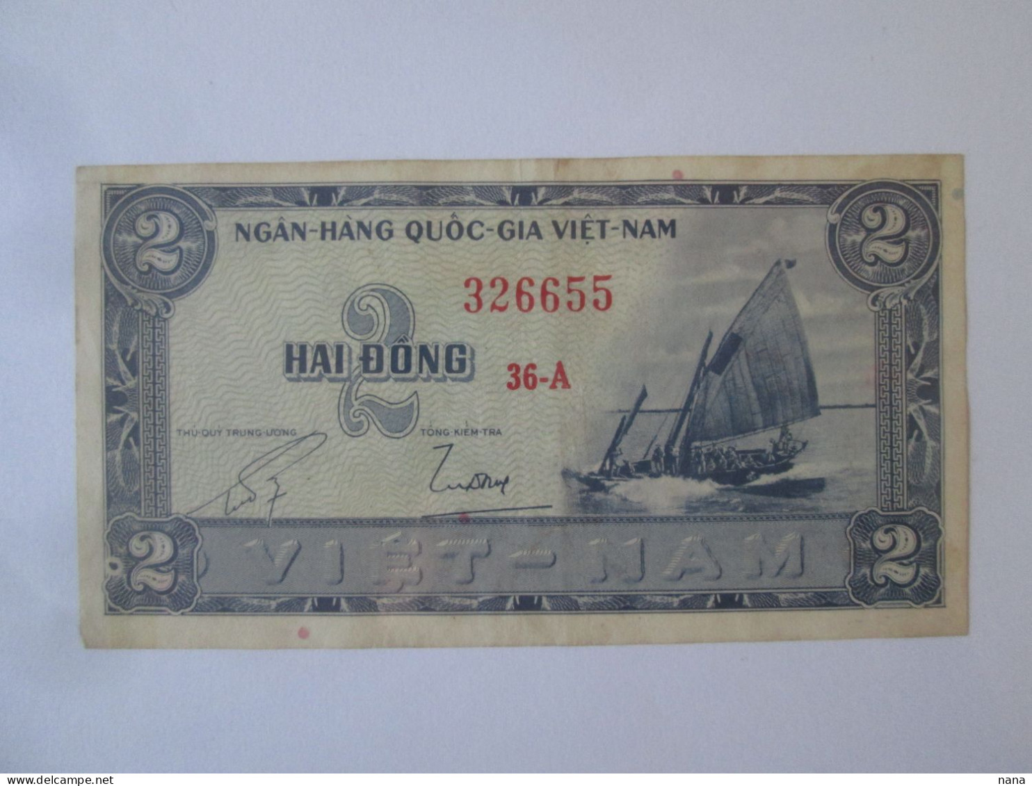 South Vietnam 2 Dong 1955 Banknote Very Good Conditions See Pictures - Viêt-Nam