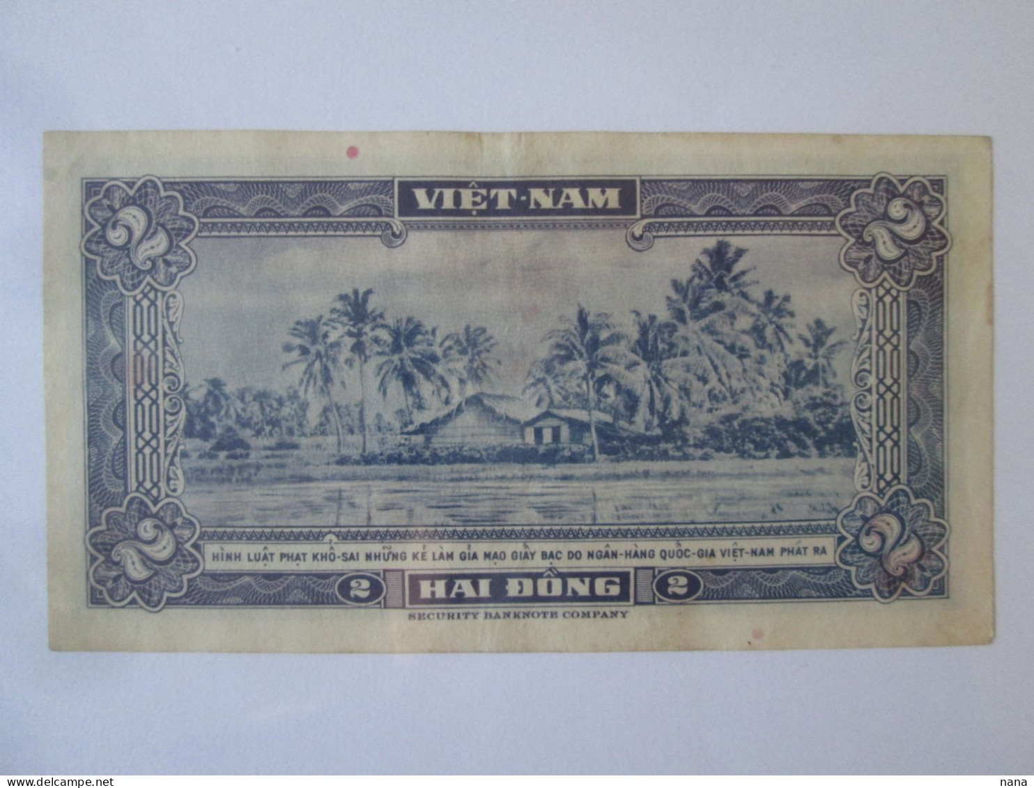 South Vietnam 2 Dong 1955 Banknote Very Good Conditions See Pictures - Viêt-Nam