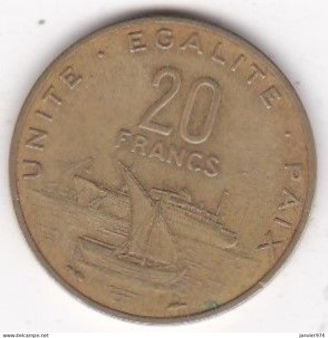 Djibouti 20 Francs 1977 Bronze Aluminium, KM# 24 - Dschibuti