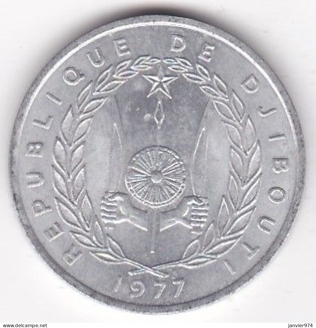 République De Djibouti 5 Francs 1977, En Aluminium , KM# 22 , En Sup - Djibouti