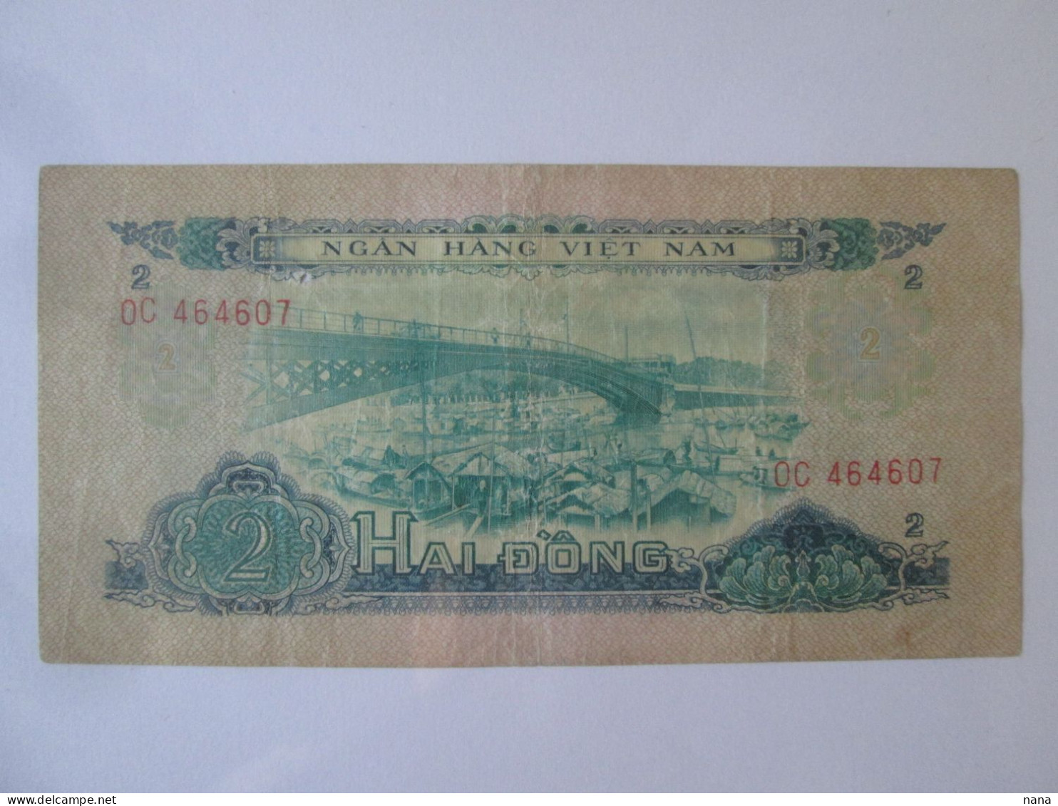 South Vietnam 2 Dong 1966 Banknote See Pictures - Viêt-Nam