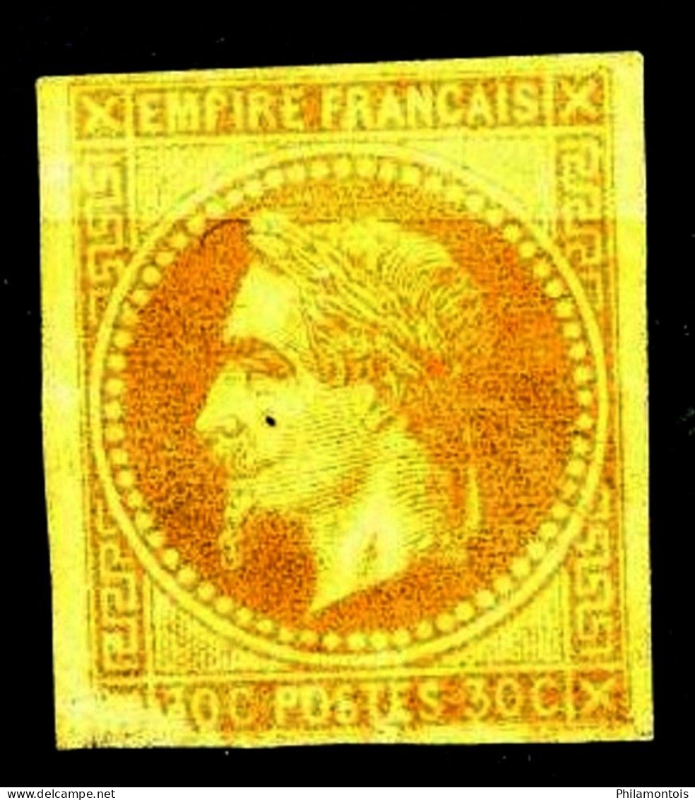 9 - 30c Brun Napoleon III - Neuf Sans Gomme - Cote N* : 200 Eur. - Napoleon III