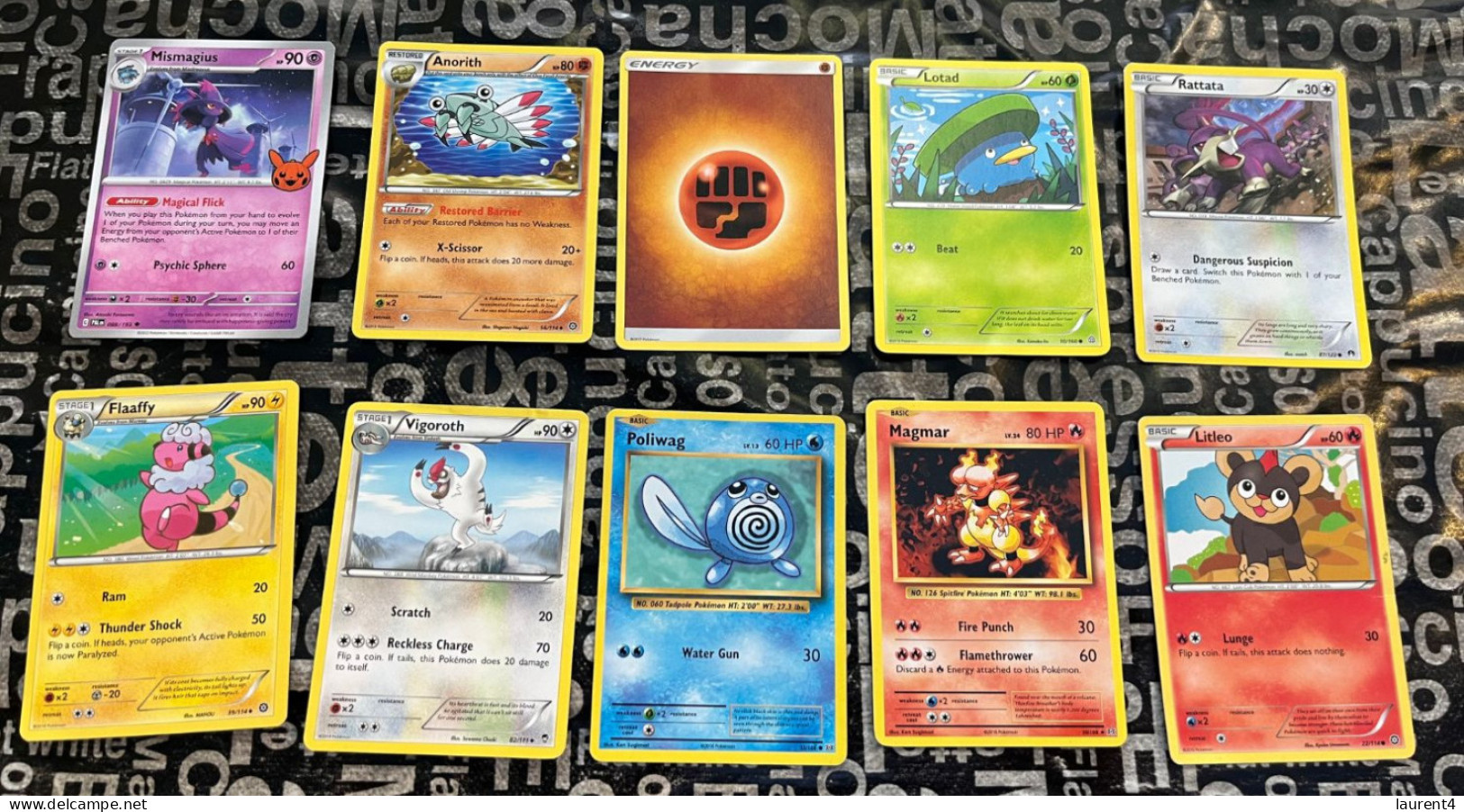 3-2-2024 - Pokémon Card - Selection Of 10 POKEMON Circulated Cards (as Seen On Scan) No Swapping Possible - Lots & Collections