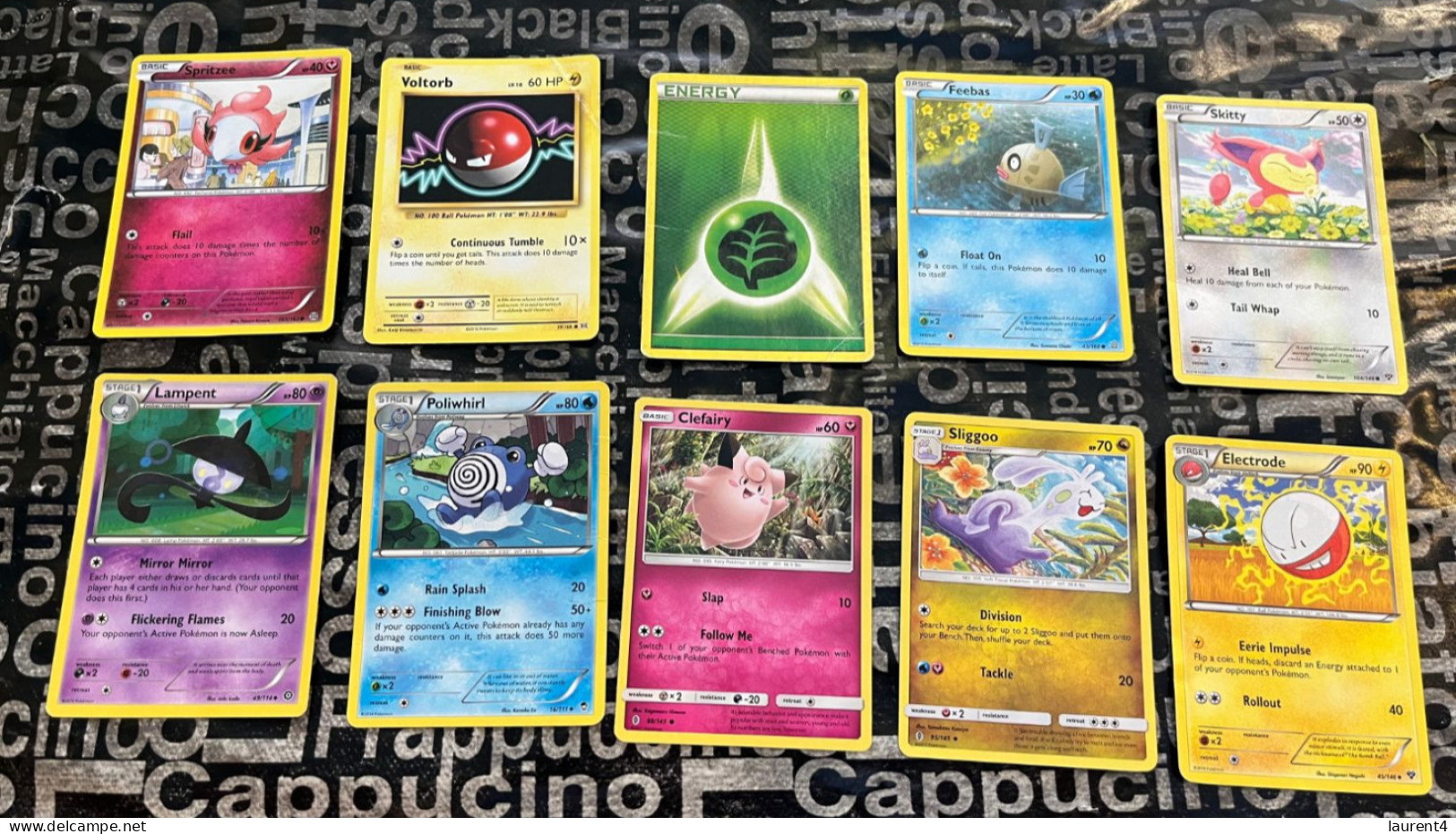 3-2-2024 - Pokémon Card - Selection Of 10 POKEMON Circulated Cards (as Seen On Scan) No Swapping Possible - Lots & Collections