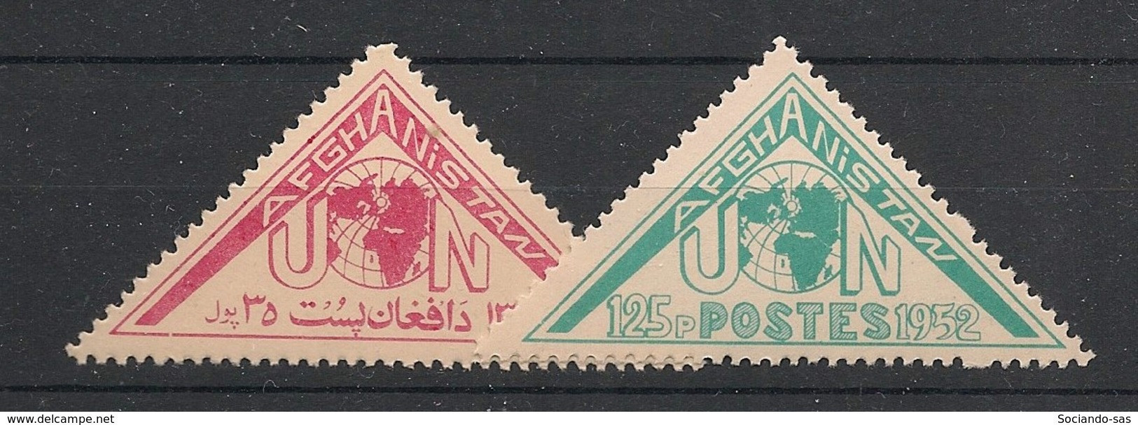 AFGHANISTAN - 1952 - N°YT. 397 à 398 - Nations Unies - Neuf Luxe ** / MNH / Postfrisch - Afghanistan