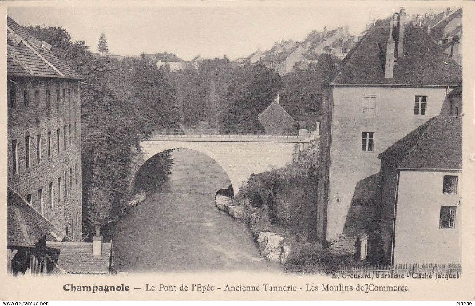 Moulins De Commerce à Champagnole Tannerie Water Mill - Moulins à Eau