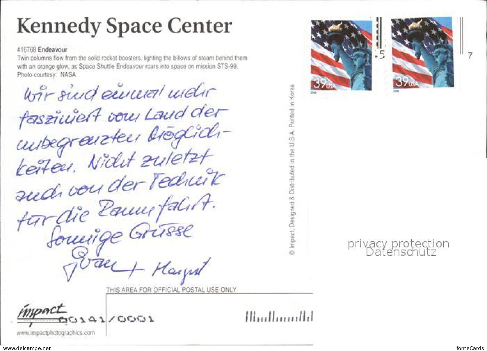 72603267 Raumfahrt Endeavour Kennedy Space Center  Flug - Espace