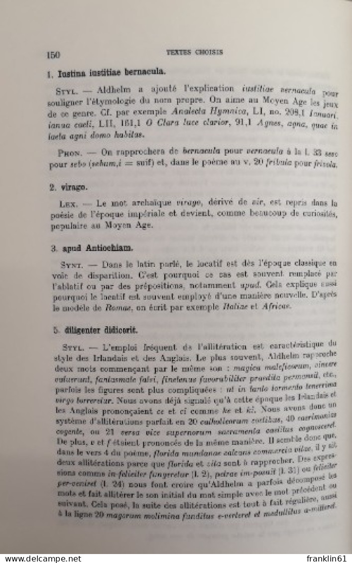 Manuel Pratique De Latin Médiéval. Connaissance Des Langues. Volume IV. - Sonstige & Ohne Zuordnung