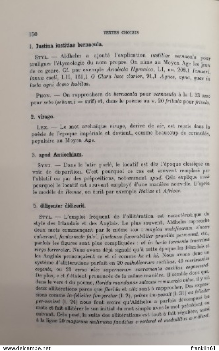 Manuel Pratique De Latin Médiéval. Connaissance Des Langues. Volume IV. - Autres & Non Classés