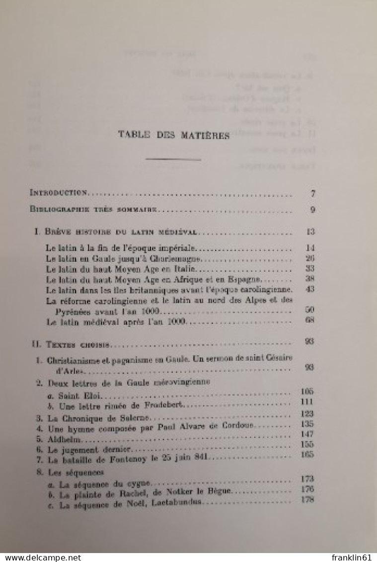 Manuel pratique de latin médiéval. Connaissance des Langues. Volume IV.