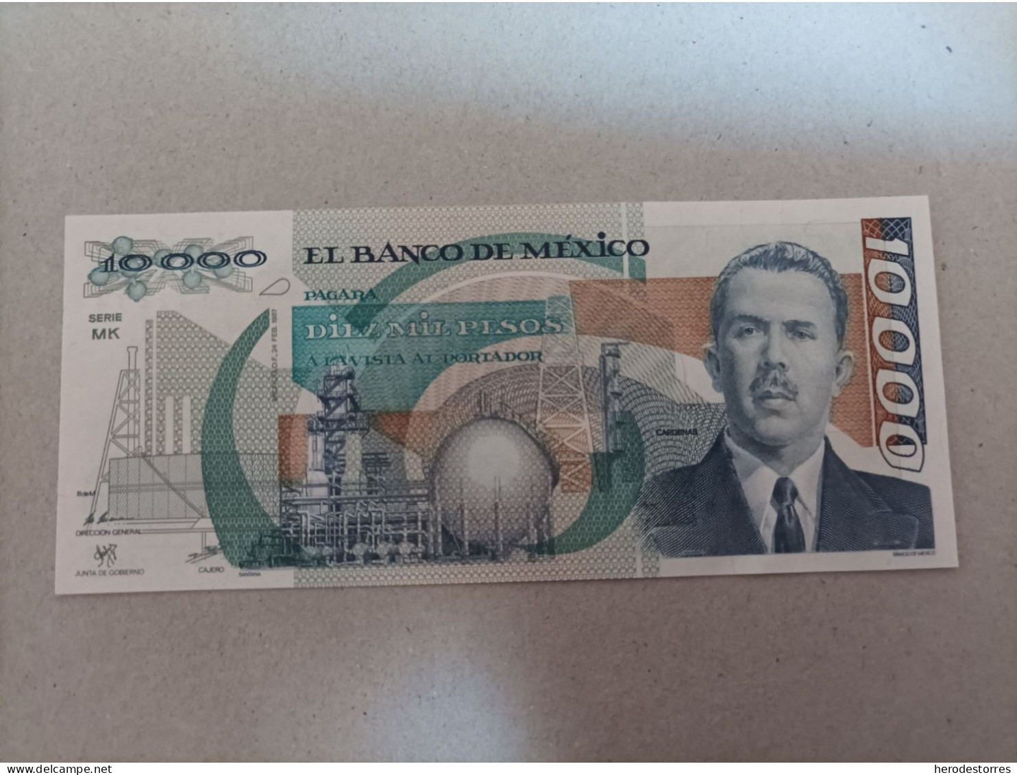 Billete De México De 10000 Pesos, Año 1987, UNC - Mexico