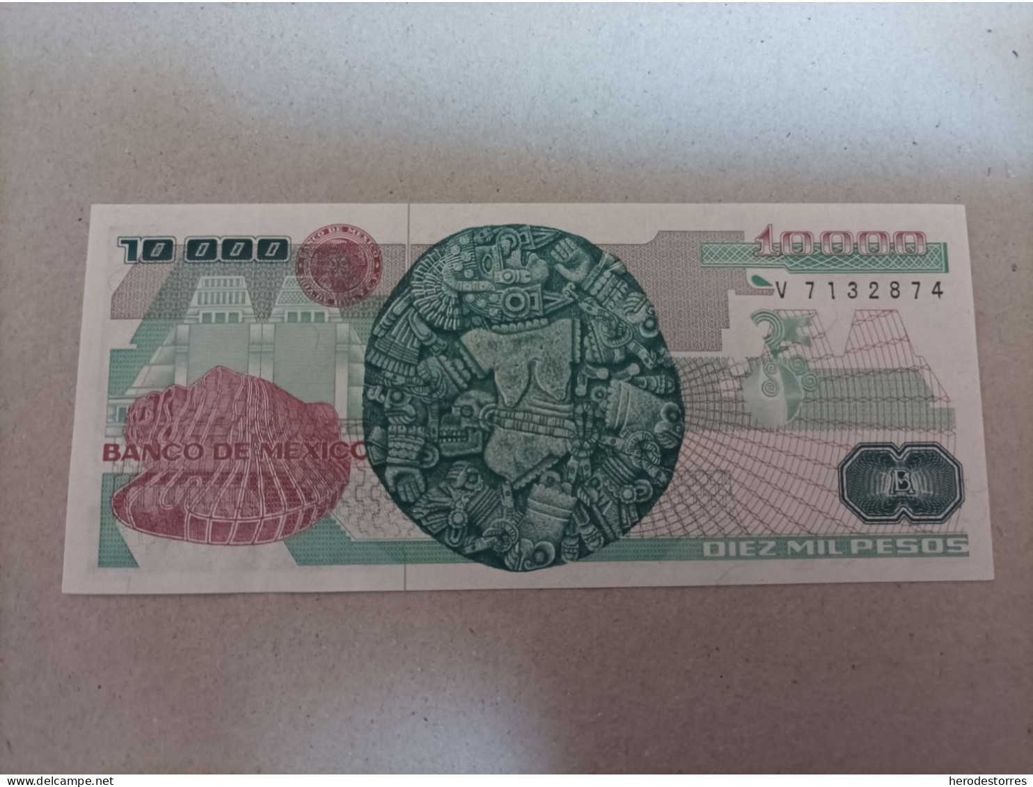 Billete De México De 10000 Pesos, Año 1987, UNC - México