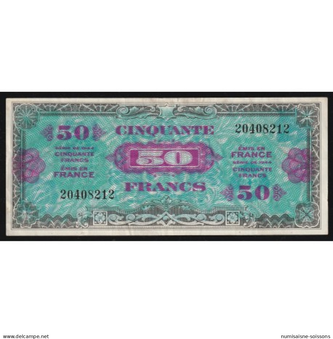 FAY VF 19/1 - 50 FRANCS DRAPEAU - 1944 - SANS SÉRIE - SUP - Ohne Zuordnung