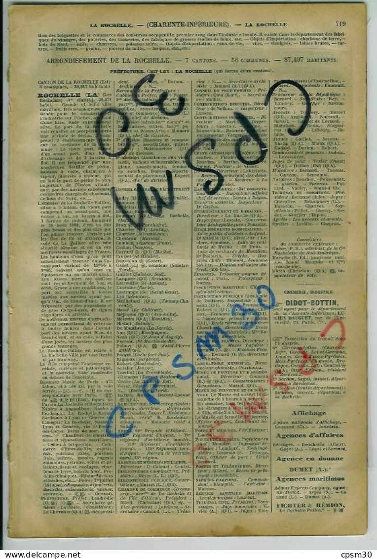 ANNUAIRE - 17 - Département Charente Inférieure - Année 1918 - édition Didot-Bottin - 43 Pages - Telefonbücher