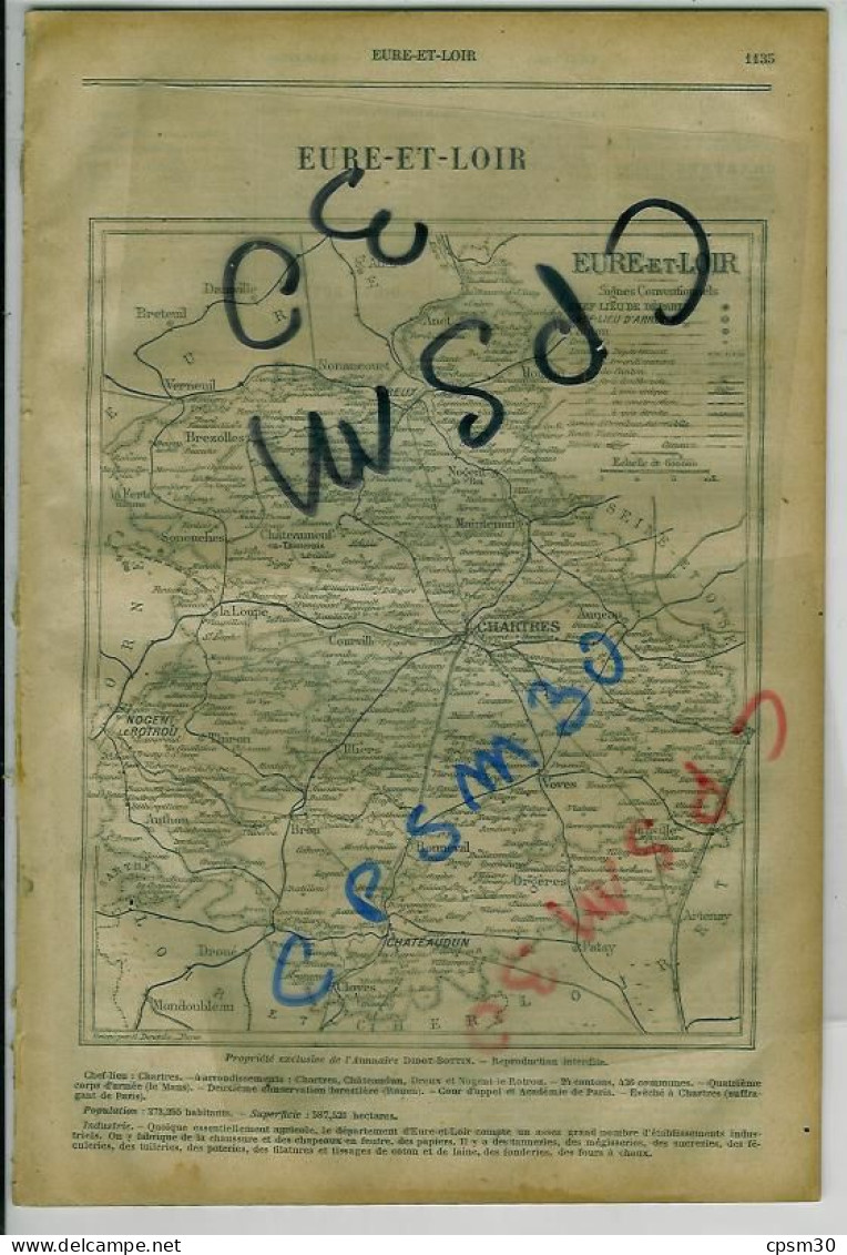 ANNUAIRE - 28 - Département Eure Et Loir - Année 1918 - édition Didot-Bottin - 38 Pages - Telefonbücher