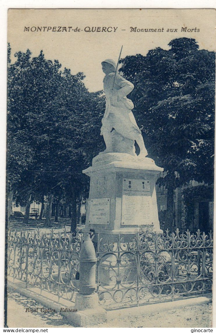 Montpezat De Quercy Monument Aux Morts - Montpezat De Quercy